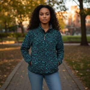 Sherpa Adventure Gear Long Sleeve 1/4 Zip Fleece Top Small